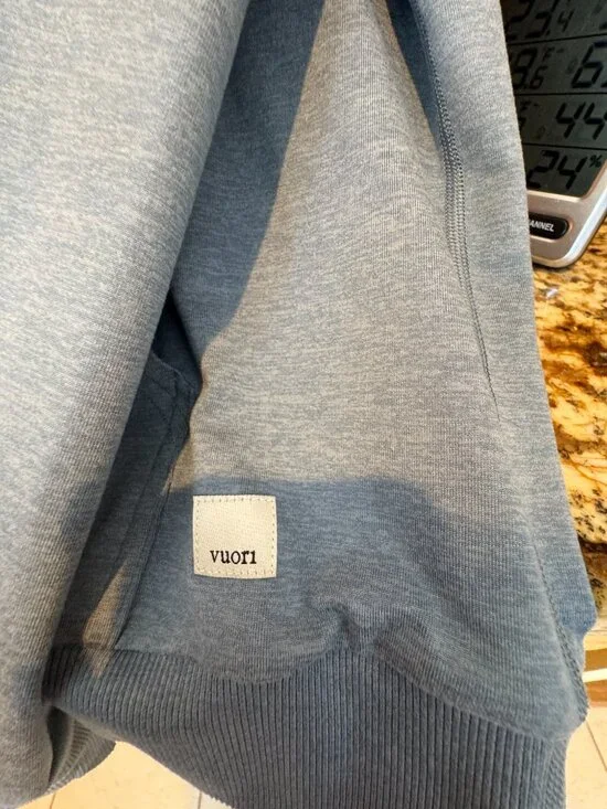 Women's Vuori Halo Performance Pullover Hoodie 2.0 Lt Heather Blue M - Picture 5 of 7